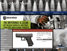 Tablet Screenshot of bellsoutdoorsports.com